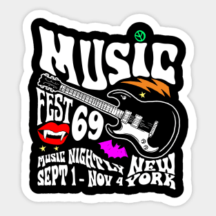 Music Fest 69 Vamp Sticker